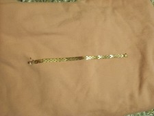 Vintage 14K Yellow Gold Panther Link Bracelet – 7 Inches, 10.6g picture