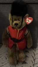 Ty Attic Treasures Malcolm 14 Inch Fully Jointed with Ear Tag Vintage 1993 Bear  picture