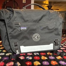 Patagonia Half Mass Messenger Bag Black Laptop Shoulder Chipotle Mexican Grill picture