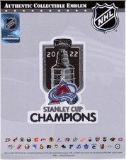 2022 NHL STANLEY CUP FINAL PATCH COLORADO AVALANCHE CHAMPIONS JERSEY STYLE CHAMP picture