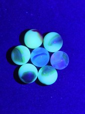 Vintage Glowing Marbles Under UV Light. Very Collectible picture