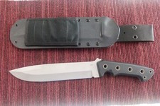 SHANE SIBERT EARLY PRODUCTION LARGE FIXED BLADE KNIFE WITH SHEATH NEW picture