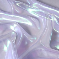 Holographic Fabric, 1 Yard Iridescent Organza 1 Yard, Colorful Purple  picture