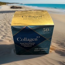 EDOM 50 Age Care Collagen Dead Sea Minerals Age Defying Night Cream 1.7 Oz 01/28 picture