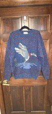 Vintage Woolrich Mallard Duck Sweater Mens XL 100% Wool Hunting 80s 90s picture