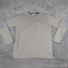 Columbia PFG Mens XL Gray  Long Sleeve Crew Neck Polyester Pocket Tee picture