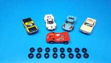 16 .460 Aurora Tyco AFX Magnatraction Silicone Pro Ho Slot Car Tires BLK C1 picture