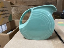 FIESTA Sea Mist Green Miniature Disk Pitcher Retired Single Service Creamer 4 Oz picture