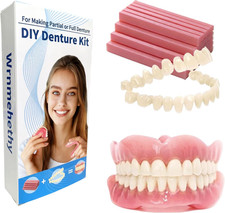 DIY Denture Kit Full Set of Top & Bottom Fake Teeth for At-Home Smile picture