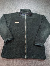Vintage Dark Green Columbia Deep Pile Fleece Full Zip Jacket Made in USA Large picture