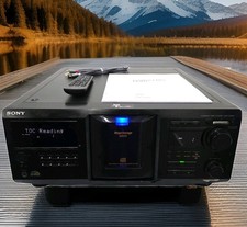 Sony CDP-CX455 CD Changer 400-Disc Black Refurbished w/Remote One Year Warranty picture