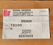 NOS Federal Signal Corporation TS100 A2 100 Watt Siren Speaker New Open Box. picture
