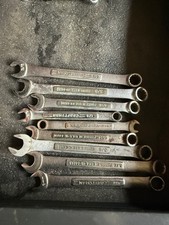Lot Of (9) Standard & Metric Made In The USA Vintage Craftsman Wrenches picture