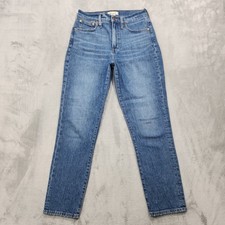 Madewell Jeans Womens 27 Blue High Rise Perfect Vintage Tapered Stretch Denim picture