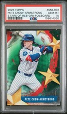 2025 Topps Pete Crow-Armstrong Stars of MLB GREEN FOIL /99 PSA 10 GEM MINT CUBS picture