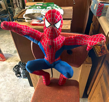 Spider-Man Large Plush Stuffed Toy Red/Blue Soft Washable Vintage 2004 picture