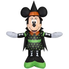 Airblown Halloween Yard Inflatables Light Minnie Mouse in Polkadot Dress , 5 Ft picture
