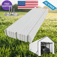 Ribbed Metal Roofing Panels 140 ft² 64.2'' L x 19.7'' W, 29 Ga. Galvanized Steel picture