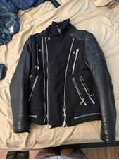 Balmain Moto Leather Jacket SIZE S picture