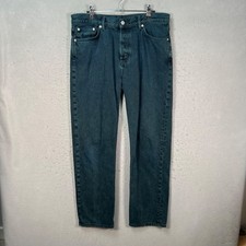 COS Mens 32 x 30 Blue Straight-Leg Mid-Rise Full-Length Denim Jeans 100% Cotton picture