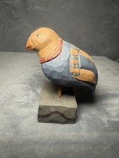 Paige Koosed Folk Art Bird Figure Signed & Dated 1988 VTG Americana picture