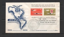 T4566   Colombia  1960   Avianca SCADTA   SHEET    FDC picture