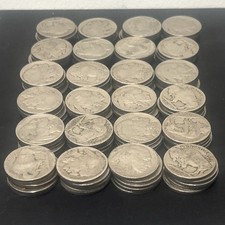 BUFFALO INDIAN NICKELS FULL DATE & MIXED MINT COINS VG-VF 1 ROLL possible 20's  picture