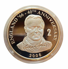 2006 George Cohen England 1966 World Cup 40th Anniversary .999 Silver Proof Coin picture