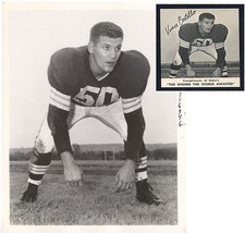 Vince Costello Browns TYPE I original Photo Used for 1959 Kahn’s Weiners FB Card picture