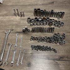 117 pieces USED wrenches and sockets USA ONLY -Craftsman, HUSKY, USA picture