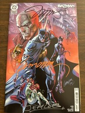 Batman #158 HUSH 2 JSC VARIANT 3X SIGNED J SCOTT CAMPBELL, JIM LEE, JEPH LOEB picture