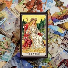 Exquisite Painterly Tarot Deck 10.3×6cm (4.1×2.4in) 78pcs Witch Gift Set Art picture