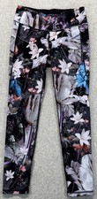 CALIA by Carrie Underwood Womens Athletic Leggings Black Floral Print Sporty M picture