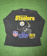 Steelers Vintage Long Sleeve T Shirt XL  NFL 90s  Bettis The Bus Pittsburgh picture