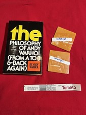 🔥 Andy Warhol Signed Book Tomato Soup Label Photo RARE ARTIST PHOTOS POP ART picture