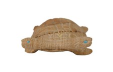Two Headed Turtle Fetish By Lance Cheama Picture Jasper with Turquoise  0.5