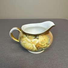 Vintage Thomas Sevres Bavaria Creamer Hand Painted Floral Roses Germany picture