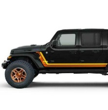 Shred Sticker Door Decal Vinyl Stripe for Jeep Wrangler JL JK 2023 Retro style picture