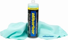 the absorber® Large 27-Inch x 17-Inch, Aqua - Synthetic Premium Drying Chamois picture