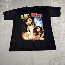 VTG Lil Kim Shirt Men 2XL Black Hardcore Rap Hip Hop Tee Junior Mafia Bayclub * picture