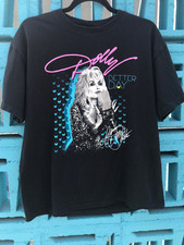 Vtg Dolly Parton Better Day Tour Cotton Black Full Size Men Women Shirt CC310 picture