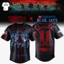 STRANGER THINGS x Blue Jays Special Edition Baseball Jersey picture