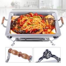 Stainless Steel 8 Qt Rectangular Chafer Chafing Dish 9L Buffet Catering picture