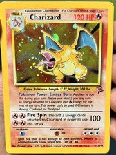 Pokémon 🔥 Charizard 4/130 Base Set 2 Holo WOTC Mouth Swirl 🌀 picture