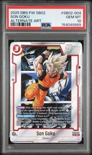 2025 DRAGON BALL SUPER CARD GAME FUSION WORLD MANGA BOOSTER 02 SON GOKU PSA 10 picture