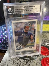 2014 Topps Mini Ben Zobrist #336 Blank Back Vault 1st Edition BGS Authentic 1/1 picture