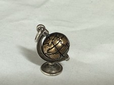 James Avery 925 Sterling Silver & Bronze Globe Signed you mean the world to me picture