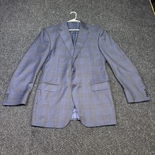 Canali Kei Houndstooth Unlined Wool Sport Coat Jacket Men's 37/54EU picture
