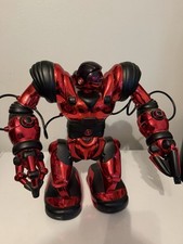 WowWee Robosapien Red Chrome Robot Tested Power On No Remote picture