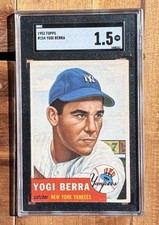 Topps 1953 Yogi Berra #104 New York Yankees SGC 1.5 Graded Card picture